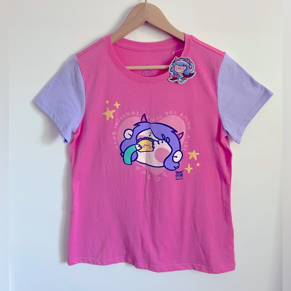 Graphic Tee 💖🌮 taco girl. Size XL adult women